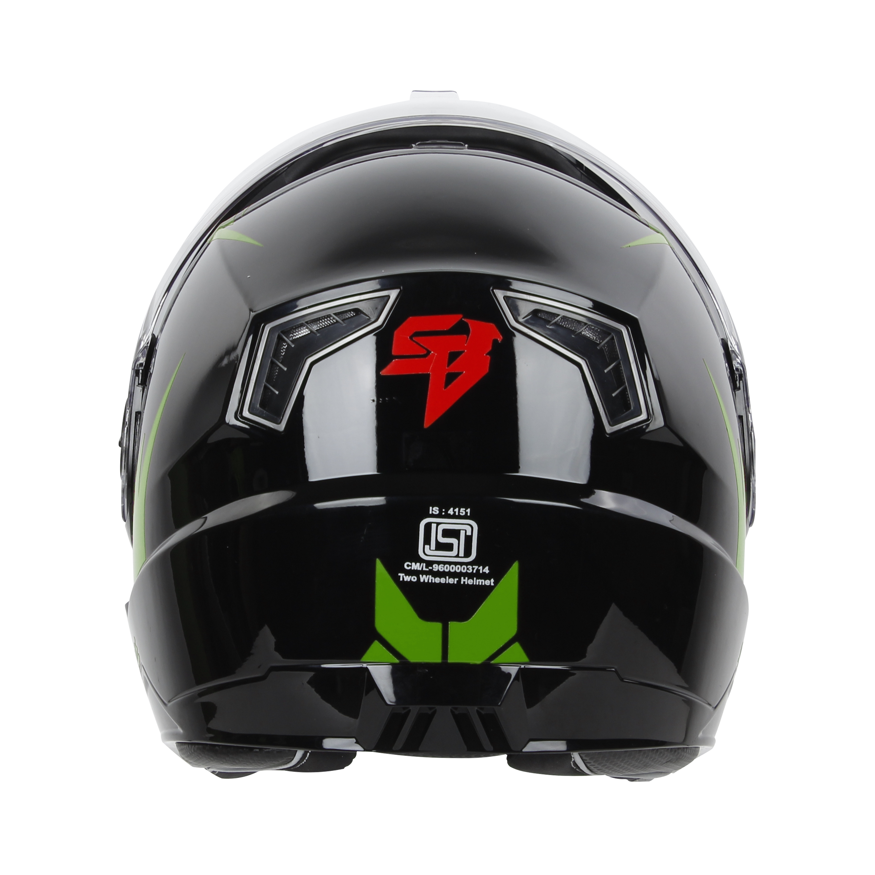 SBA-7 FLIP-UP DECAL SPARKLE MATT BLACK GREEN